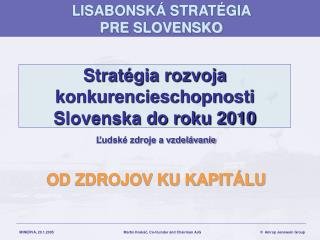 Stratégia rozvoja konkurencieschopnosti Slovenska do roku 2010