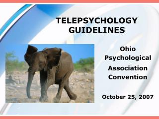 TELEPSYCHOLOGY GUIDELINES