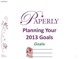 Planning Your 2013 Goals