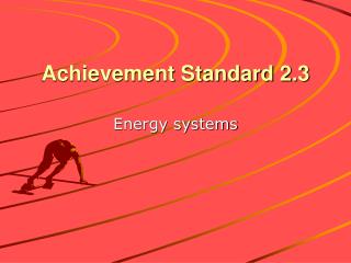 Achievement Standard 2.3