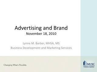 Advertising and Brand November 18, 2010