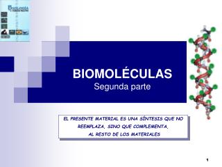 BIOMOLÉCULAS Segunda parte