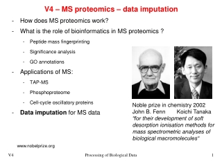 V4 – MS proteomics – data imputation