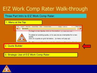 E!Z Work Comp Rater Walk-through