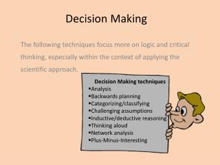 Decision Making