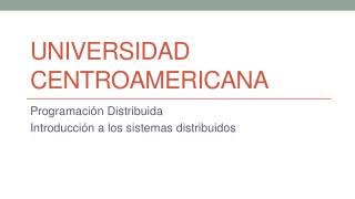 Universidad Centroamericana