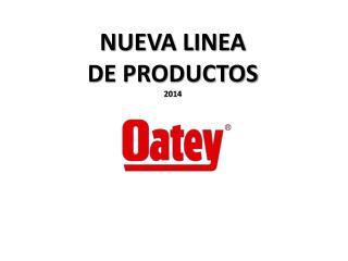 NUEVA LINEA DE PRODUCTOS 2014