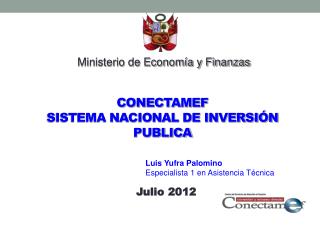 CONECTAMEF SISTEMA NACIONAL DE INVERSIÓN PUBLICA