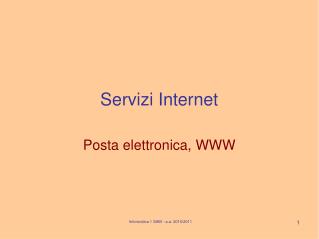 Servizi Internet