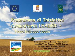 Programma di Iniziativa Comunitaria LEADER +