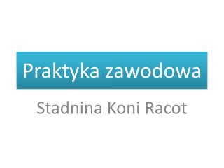 Praktyka zawodowa