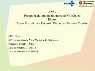 AMG Programa de Automonitoramento Glicêmico Piloto