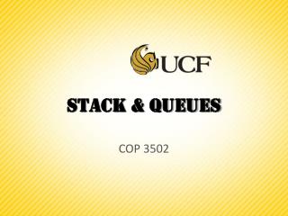 Stack &amp; Queues