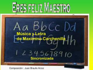 Música y Letra de Maximino Carchenilla