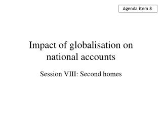 Impact of globalisation on national accounts
