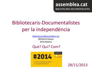 Bibliotecaris-Documentalistes per la independència