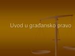 Uvod u gradansko pravo