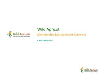 Wild Apricot Membership Management Software