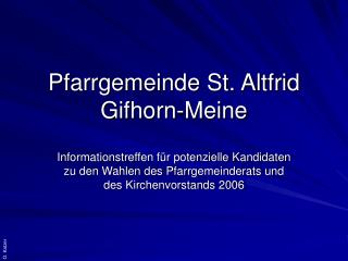 Pfarrgemeinde St. Altfrid Gifhorn-Meine