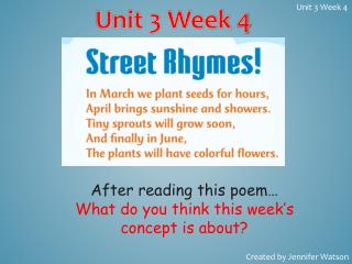 Unit 3 Week 4