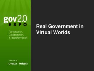 Real Government in Virtual Worlds