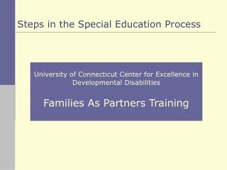 University of Connecticut Center for Excellence in Developmental Disabilities