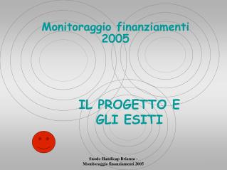 Monitoraggio finanziamenti 2005