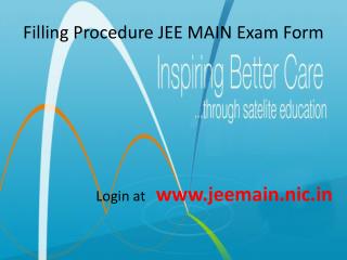 Filling Procedure JEE MAIN Exam Form