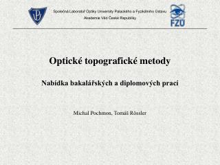 Optické topografické metody