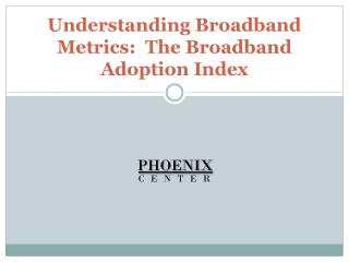 Understanding Broadband Metrics: The Broadband Adoption Index