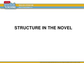 STRUCTURE IN THE NOVEL
