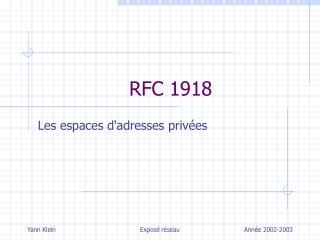 RFC 1918