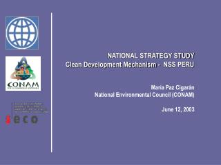 NATIONAL STRATEGY STUDY Clean Development Mechanism - NSS PERU