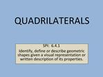 QUADRILATERALS