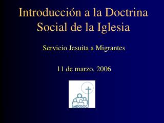 Introducción a la Doctrina Social de la Iglesia