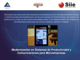 Modernización en Sistemas de Productividad y Comunicaciones para Microempresas