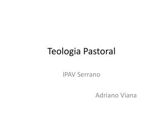 Teologia Pastoral