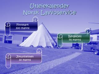 Utleiekalender Norsk Lavvoservice