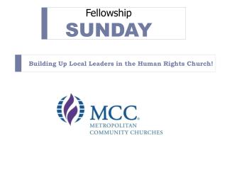 Fellowship SUNDAY