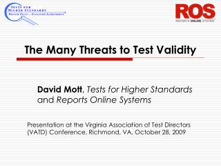 The Many Threats to Test Validity