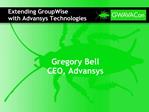 Extending GroupWise with Advansys Technologies
