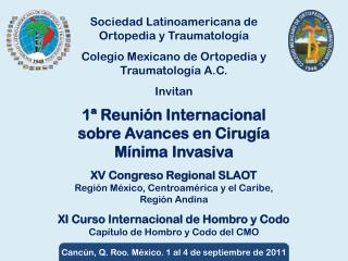 XV Congreso Regional SLAOT Región México, Centroamérica y el Caribe, Región Andina