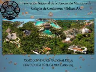 XXXIX CONVENCIÓN NACIONAL DE LA CONTADURÍA PÚBLICA MEXICANA 2013