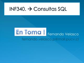 INF340.  Consultas SQL