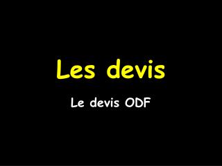 Les devis