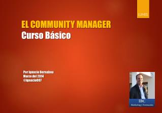 EL COMMUNITY MANAGER Curso Básico