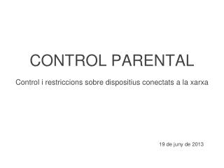 CONTROL PARENTAL