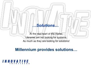 …Solutions…