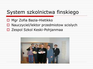 System szkolnictwa finskiego