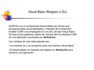 Visual Basic Wrapper o DLL
